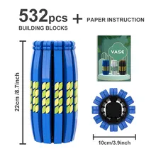 

MOC Desk Home Decoration Green Radish Vase Plant Flower Building Block Model Bouquet Brick Jewelry Assembly Fashion Casual Toy