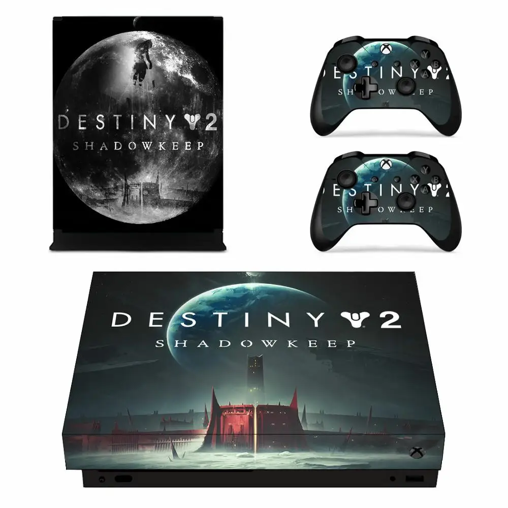 Destiny 2 Shadowkeep Стикеры s для Xbox One X из винила и кожи Стикеры наклейки домашнего декора для Xbox one X Xbox Slim консоли пульты дистанционного управления скины - Цвет: YSX1X2446