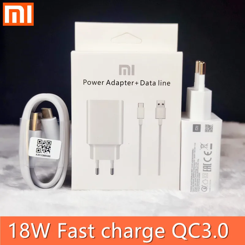 65w charger usb c Original Xiaomi 18W Fast Charger QC3.0 Quick Charger Adapter mi9 SE USB 3.1 Type C Cable For MI 9 SE 6 CC9 A3 Redmi Note 7 8 Pro 5v 1a usb