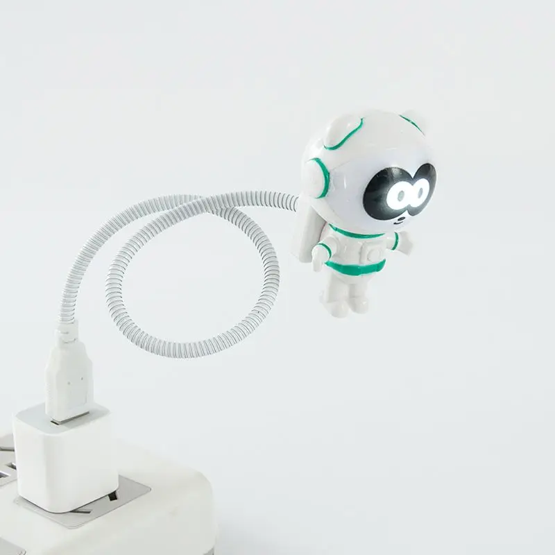 Flexible Cute Panda USB Powered Mini LED Night Light With ON OFF Switch Reading Lamp Bulb for Laptop PC Powerbank Charger