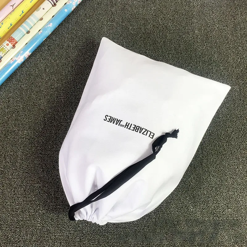 50 шт. хлопковые подарочные пакеты для ювелирных изделий с принтом логотипа