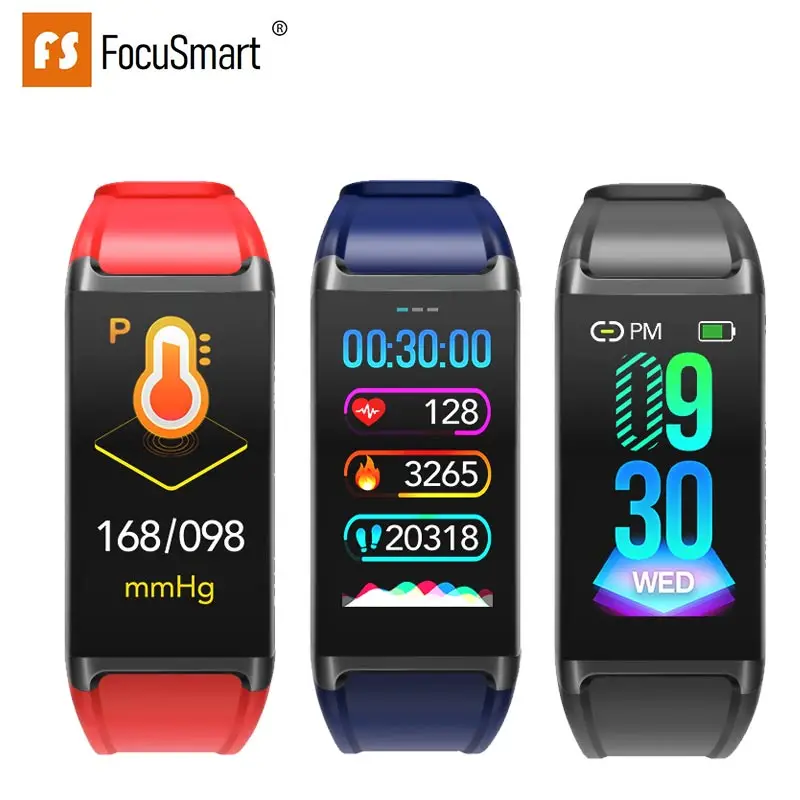 

FocuSmart V1 Smart Band Fitness Waterproof Men Bracelet Color Screen Heart Rate Blood Pressure Activity Tracker Sport Band