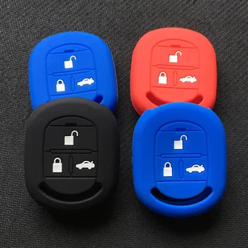 

Silicone Case For Keychain Alarm Car Key Cover For Chevrolet Lacetti/Optra/Nubira Car Straight 3 Key Set Silicone Key Cover
