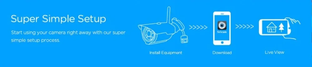 Sricam SP007 HD 720 IP камера wifi 2,4 P2P Водонепроницаемая наружная беспроводная IP камера для смартфонов ПК
