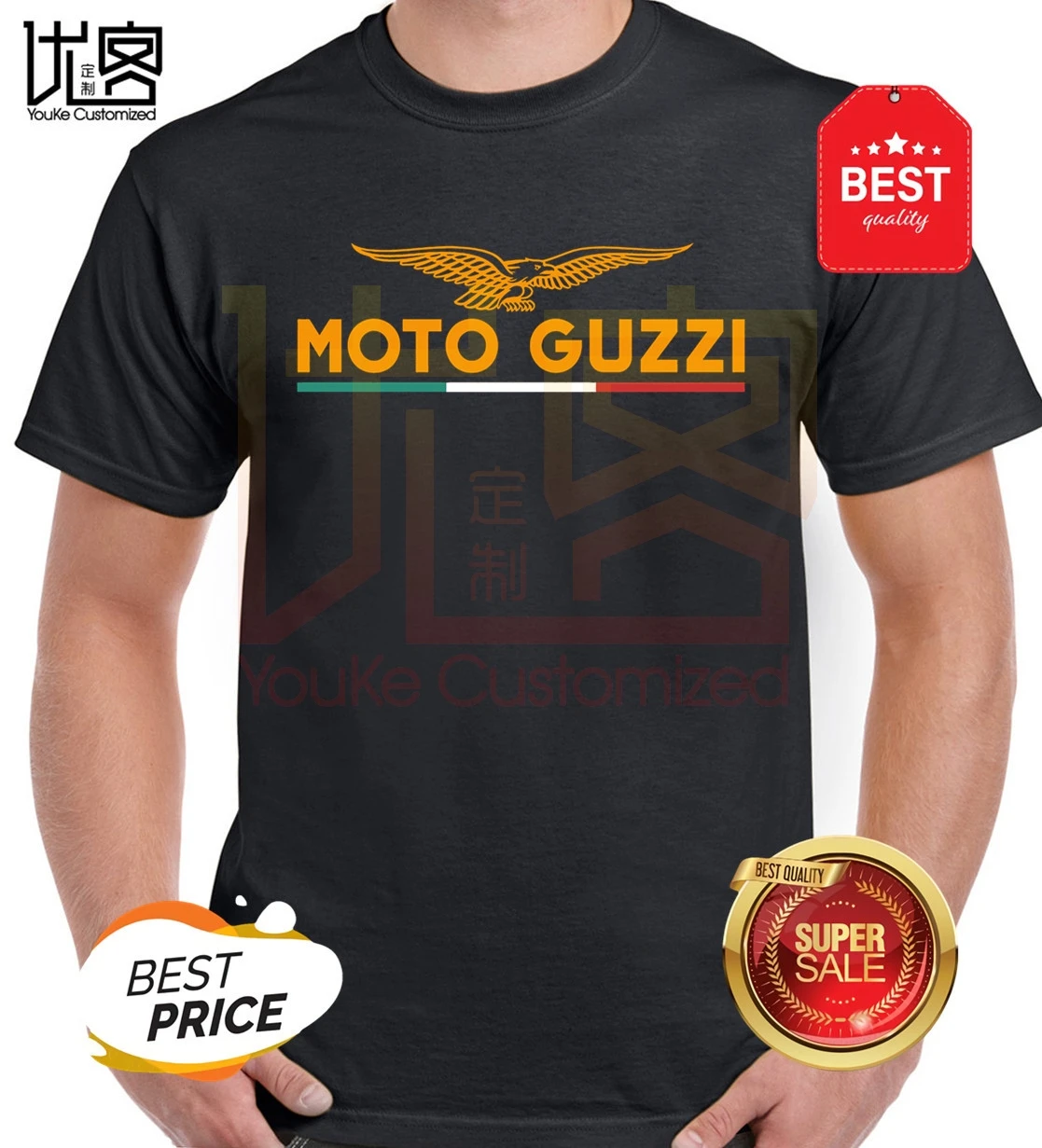 Camiseta con logotipo de águila para hombre y mujer, 100% de algodón, parte de arriba nueva, Normal, Popular, de verano