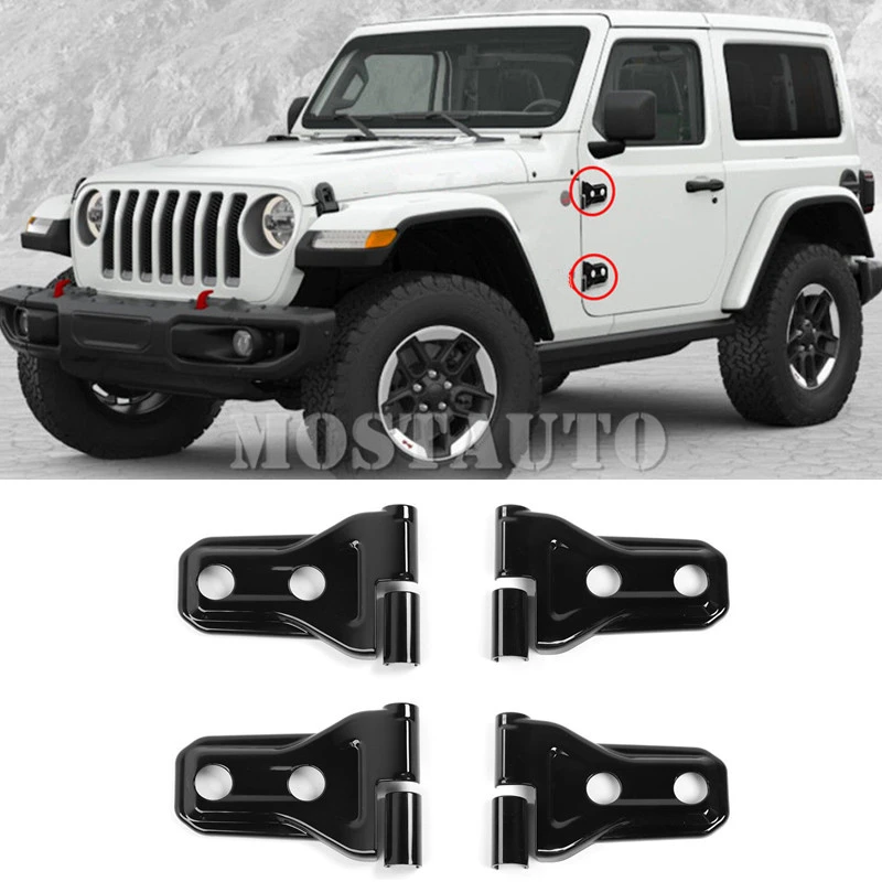 For Jeep Wrangler JL 2 Door Car Door Hinge Trim Cover 8pcs 2018 2019  Black/Silver/Red Car Accessories Interior Car Decor|Interior Mouldings| -  AliExpress