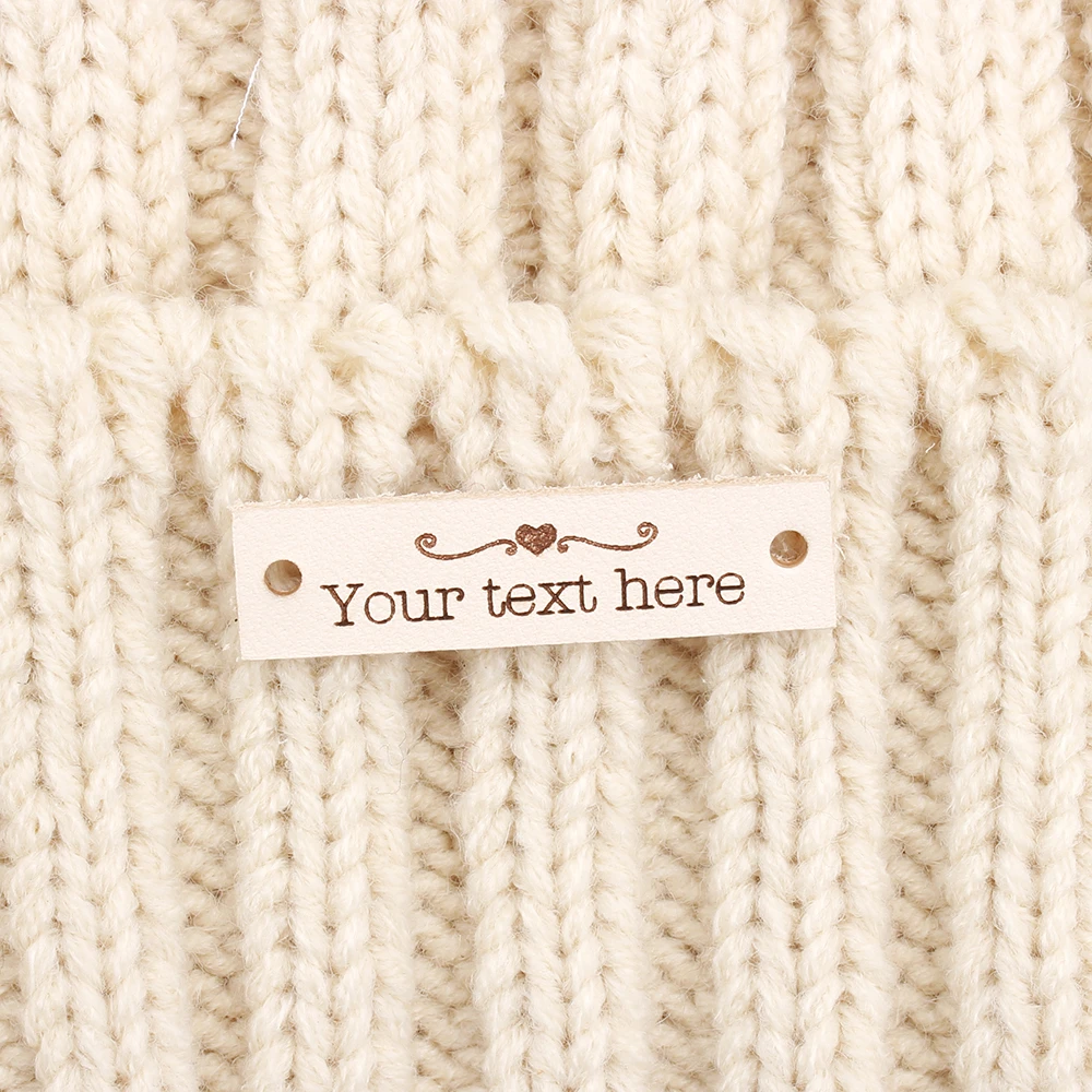 Custom Labels,Leather Tags, personalized tags, knit labels, Custom Name,  Handmade, Personalized Name, Product Tags (PB3147)