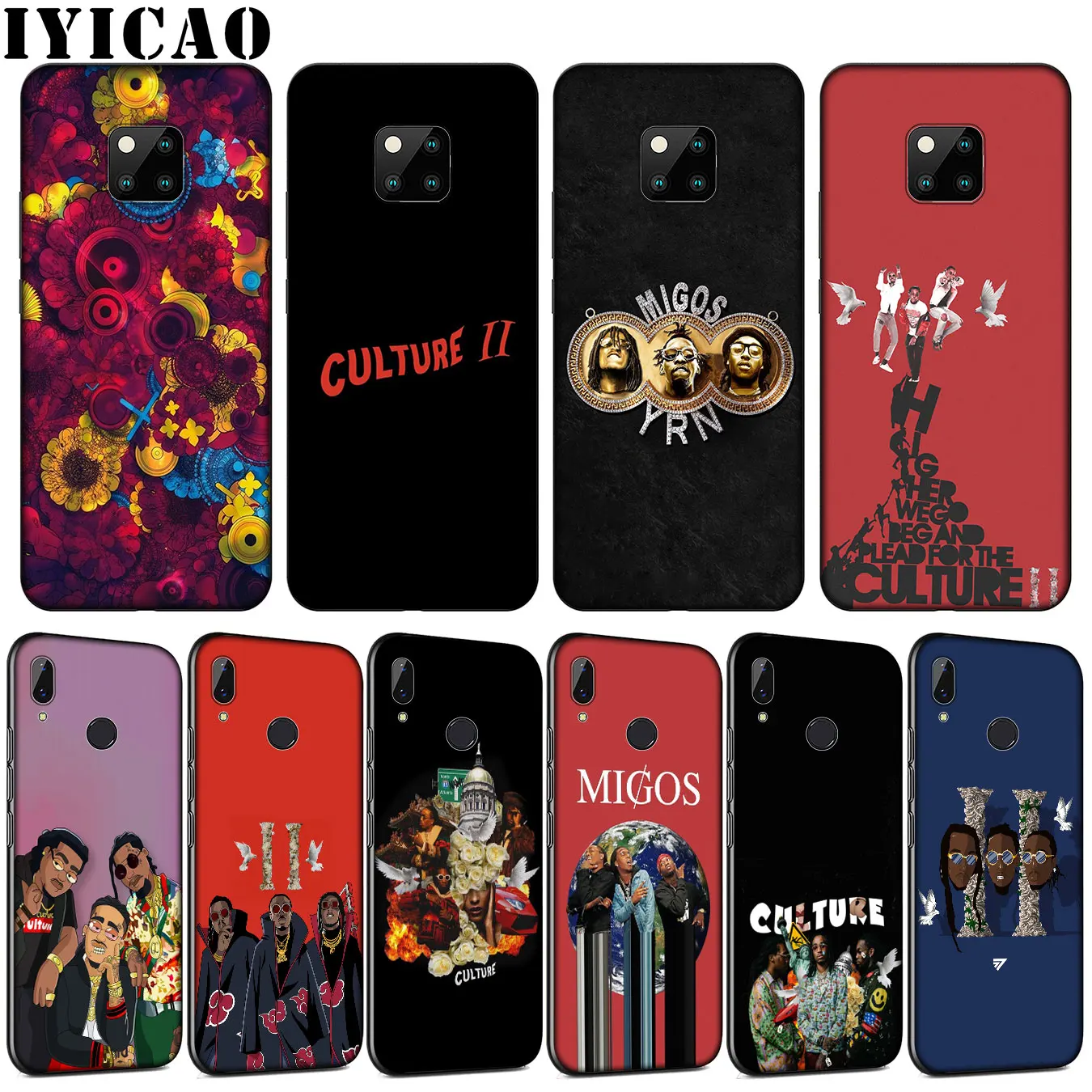 Мягкий силиконовый чехол для телефона IYICAO pop Migos Bad Boy Huawei Mate 30 20 10 Pro черный Nova 5i 4 3 3i