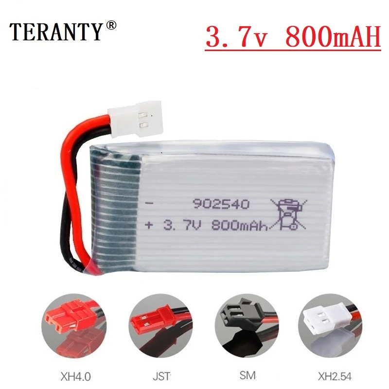 3,7 в 800 мАч 902540 Lipo Батарея 30c для Syma X5 X5c X5sc X5sw X5hw X5uw Cx-30 Tianke M68 запасные части для радиоуправляемого квадрокоптера Запчасти 3,7 v Батарея