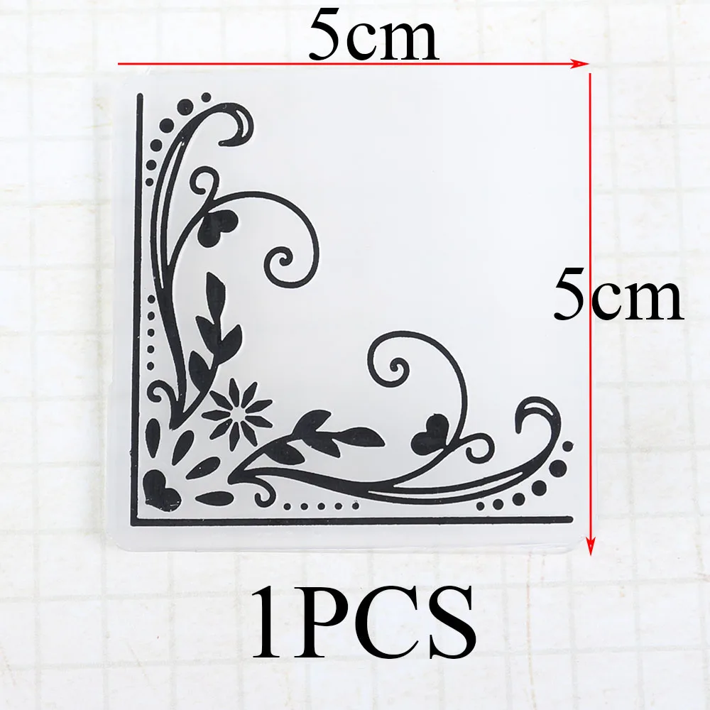 Кружева Сердце Цветы Листья плед пластиковые тиснения папка Трафарет Шаблон для DIY бумажные карточки для скрапбукинга ремесло альбом изготовление - Цвет: 1PCS