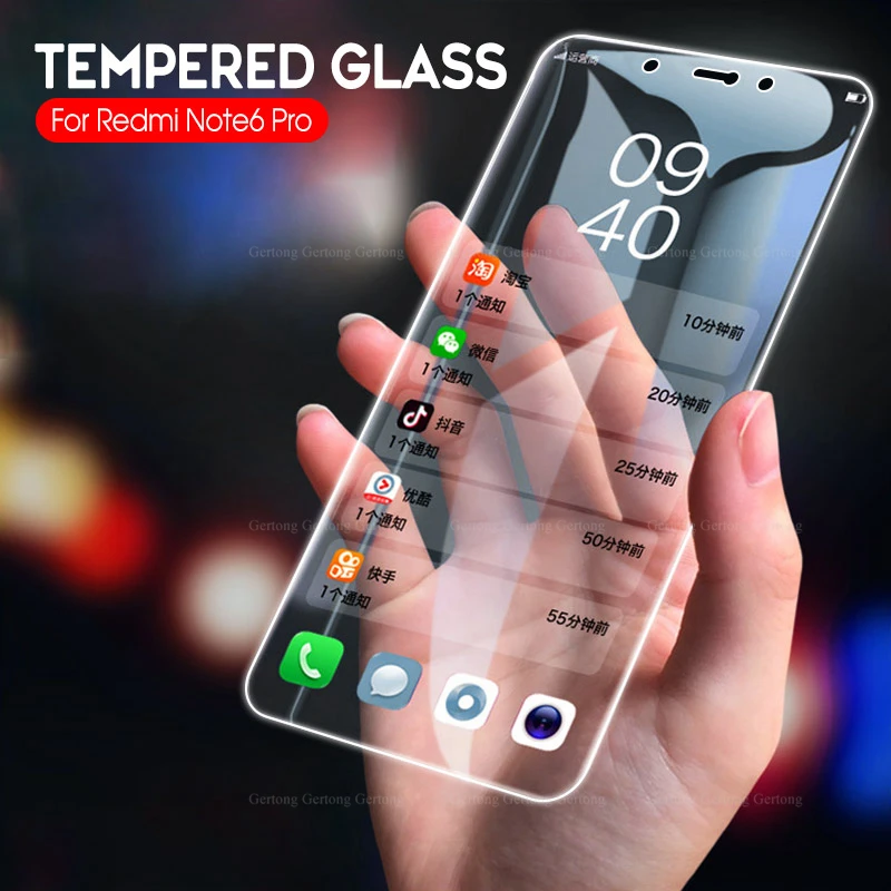 

Protective Anti-Shock Screen Protectors For Xiaomi Redmi 7 7A 6A K20Pro Note 8 Pro tempered glass for Redmi Note 7 6 Pro film