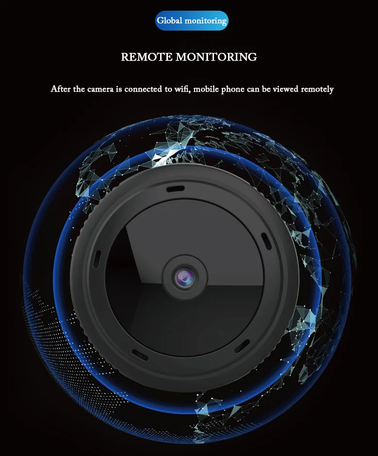 Мини беспроводная WiFi HD 1080P IP камера ночного видения для домашней безопасности