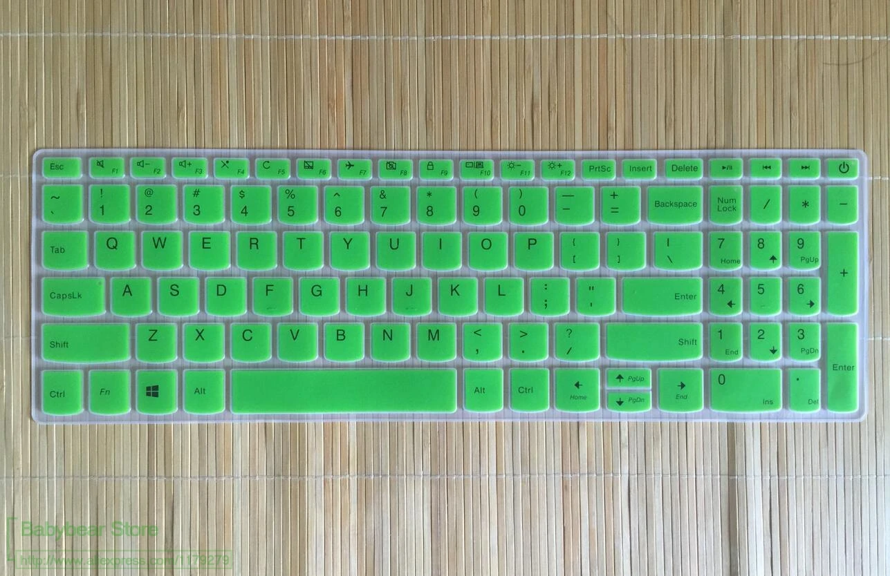green Чехол для клавиатуры ноутбука Защитная пленка для ухода за кожей кожи lenovo Ideapad 15," 320 330 330s 340s 520 720s 130 S145 L340 S340 - Цвет: green
