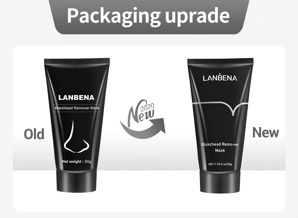 Маска LANBENA с бамбуковым углем черная маска глубокий уход за лицом очищение угрей 3