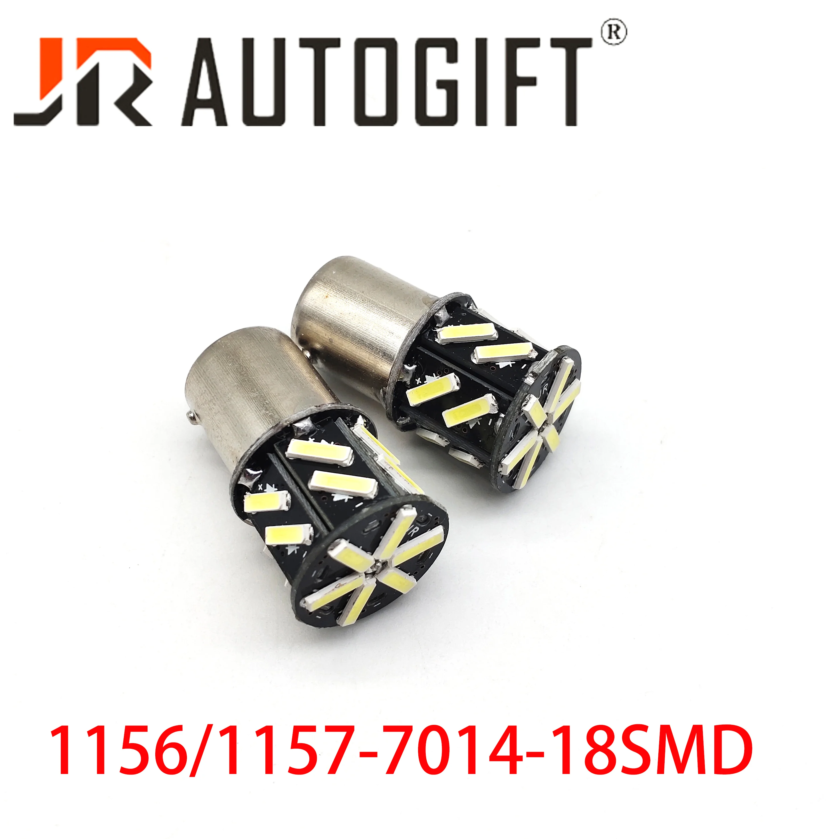 100 шт./лот авто-Стайлинг авто светильник 1156 BA15S 7014 18SMD 12 V/24 V сигнала поворота светильник тормозной светильник светодиодный лампы белого цвета
