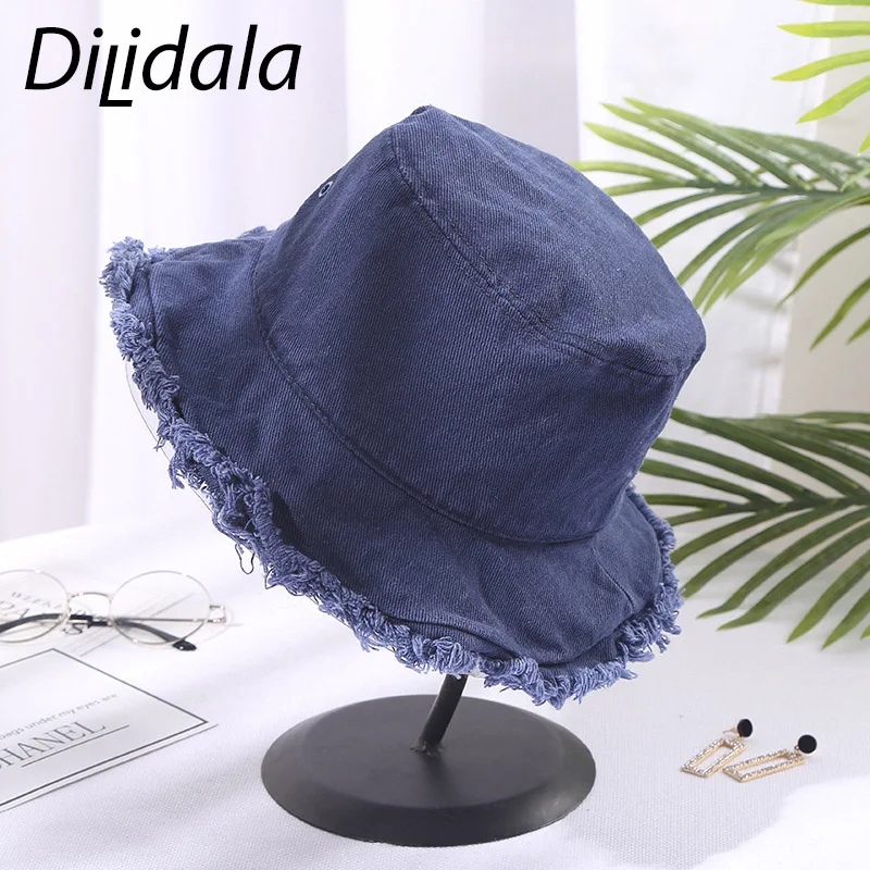 Dilidala Новая женская Рыбацкая шляпа летняя дышащая новая большая шляпа Модная японская Рыбацкая шляпа с бахромой