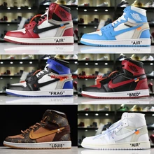 Ow зимние Off White Air унисекс Baskeball Jordan и барсуком; Для женщин Для мужчин Force 1/один большой Размеры Спорт на открытом воздухе с шарами;