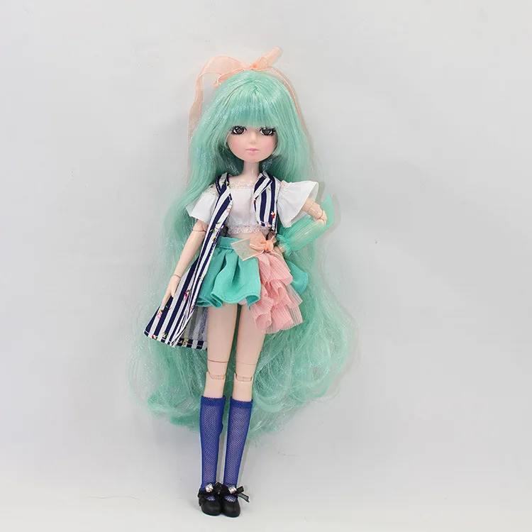 Кукла в стиле аниме 1/6 BJD 30, шарнирная кукла с платьем, подарок для девочки, 27 см, принцесса