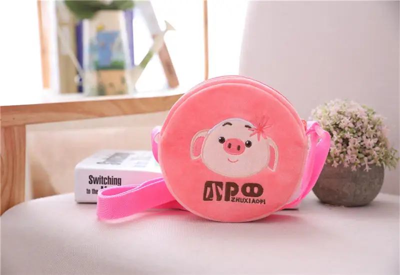 Мультяшный Kawaii Vibrato Pig маленький кошелек унисекс многофункциональная кавайная сумка Плюшевые игрушки Аниме - Цвет: pink girl