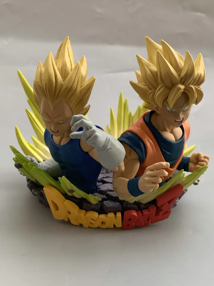 Boneco de dragon ball bandai, figura de ação genuíno de cenário