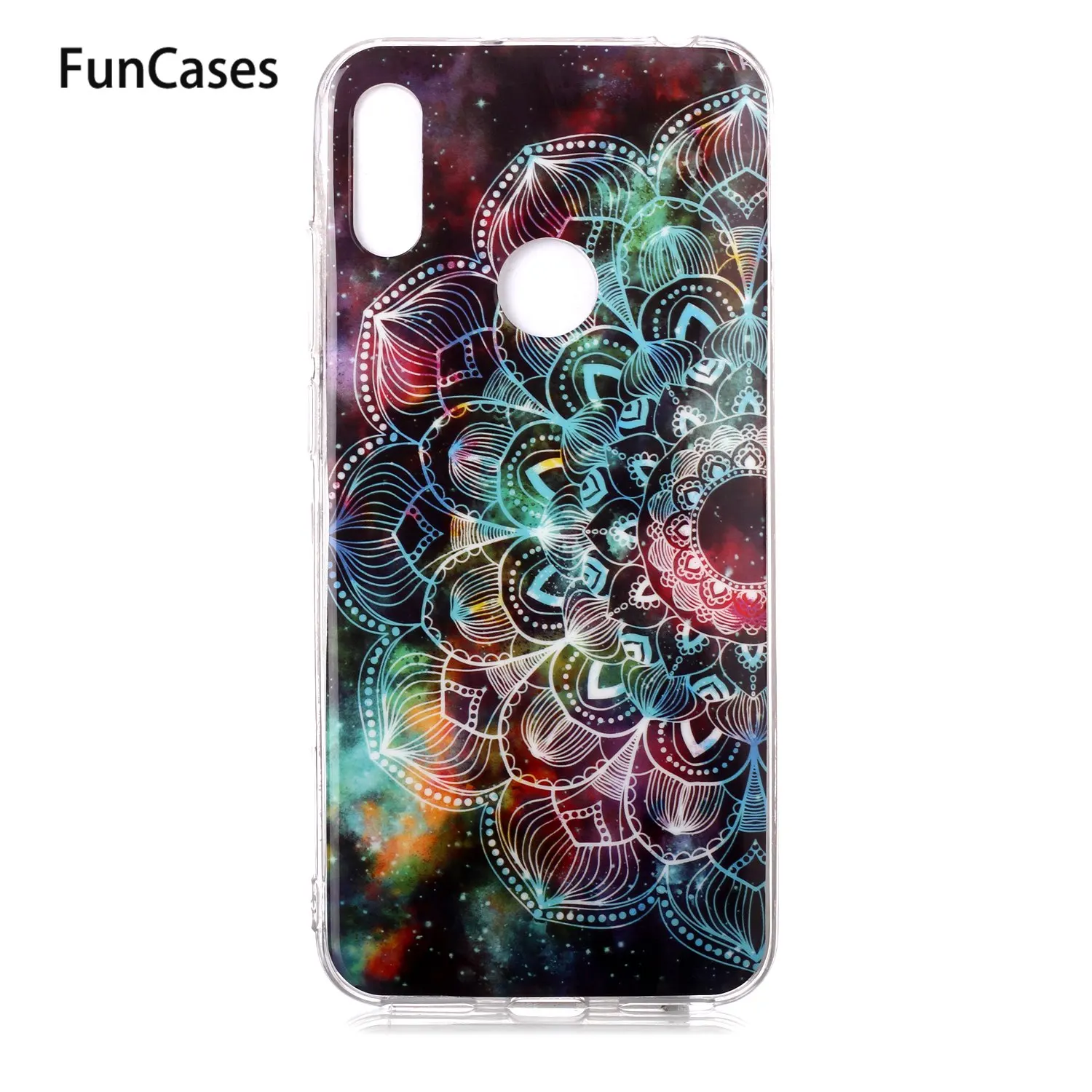 Pelindung Case untuk Carcaso Huawei Y6 2019 Bright Lembut TPU Cover S Penutup Belakang Huawei Telefon Kehormatan 8A Y6 Perdana 2019 Seluler