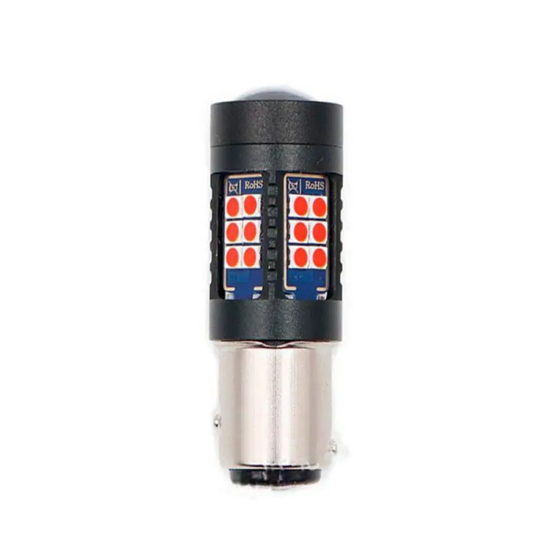 2 шт. 1157 P21/5 Вт R5W 21 шт. 3030 SMD СВЕТОДИОДНЫЙ автомобильные лампы накаливания автомобиля Светодиодный Свет 12 V-24 V Водонепроницаемый Автомобильный светодиодный фар переднего света Яркий - Испускаемый цвет: red