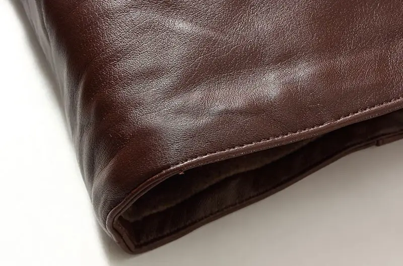 Slim Fit новые модные мужские пальто на молнии из натуральной кожи Повседневная Овчина Толстая теплая верхняя одежда с капюшоном короткий длинный рукав черный коричневый