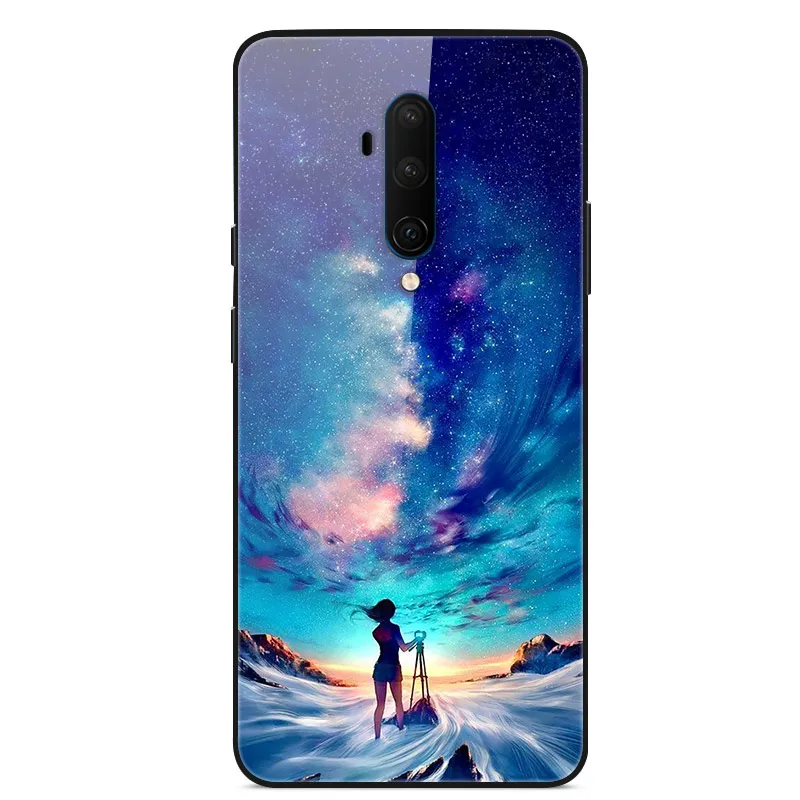 01 Для Oneplus 7 T Pro Чехол из закаленного стекла жесткий чехол для телефона для Oneplus 7TPro TPU бампер чехол s для One plus 7 T 7 T Pro - Цвет: 01