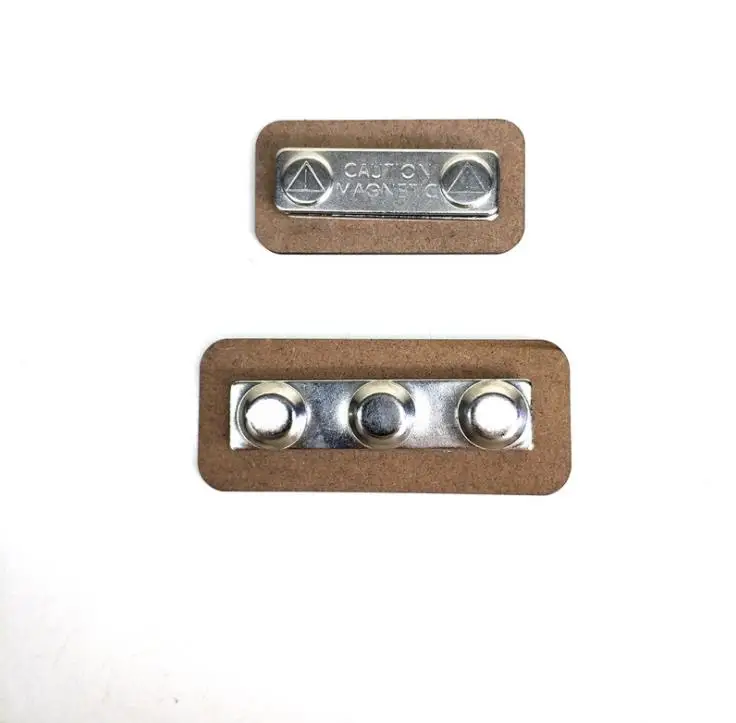 39*76*3mm 직사각형 배지 자석 MDF 승화 이름표 작업용 DIY 공백 이름 카드 배지 SN3744
