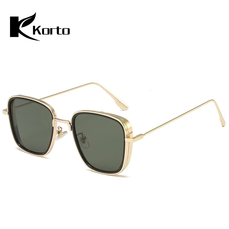 Маленькие Мужские солнцезащитные очки в стиле ретро стимпанк Железный Человек