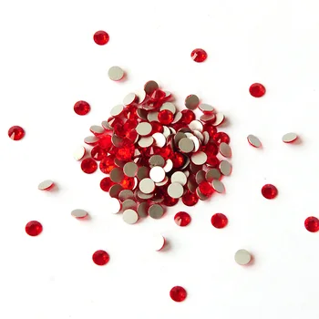 

Mix Size 2000NoHF Light Siam Color Crystal Flat Back Non Hotfix Glitter Crystals DIY 3D Nail Art Rhinestone Phones Decorations