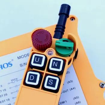 

Fast Shipping Dual Speed Wireless Transmitter Radio Control Unit Crane Hoist Push Button Switch DC12-24V