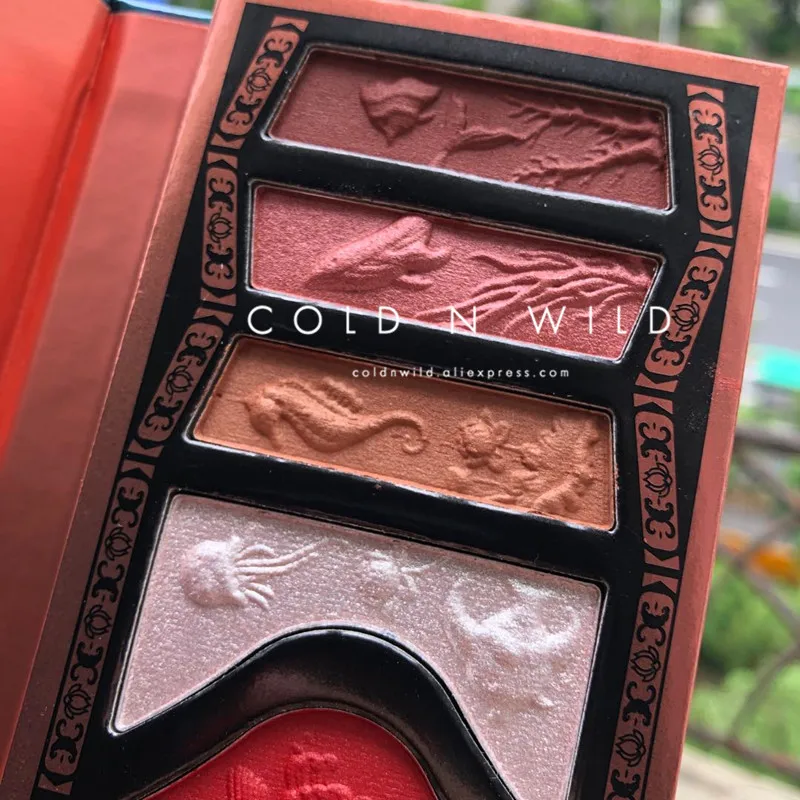 cold n wild new amazing beatifull !eyeshadow pallet highlighter blush makeup enchase eye shadow