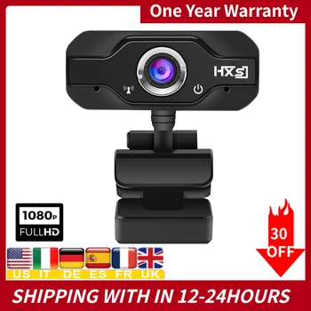 

1080P HD Webcam Mini Computer PC WebCamera USB Driver-Free Built-In Microphones for Live Broadcast Video Calling Conference Work
