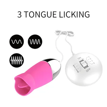 Sucking Tongue Vibrator Clit Nipple Dildo G Spot Clitoris Stimulator Pussy Licking Adult Sex Toys For Women Couples Sex Shop 2