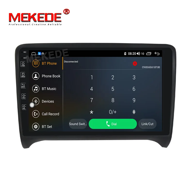 MEKEDE Android 10,0 автомобильный мультимедийный плеер для Audi TT MK2 8J 2006 2007 2008 2009 2010 2011 2012 радио встроено, carplay