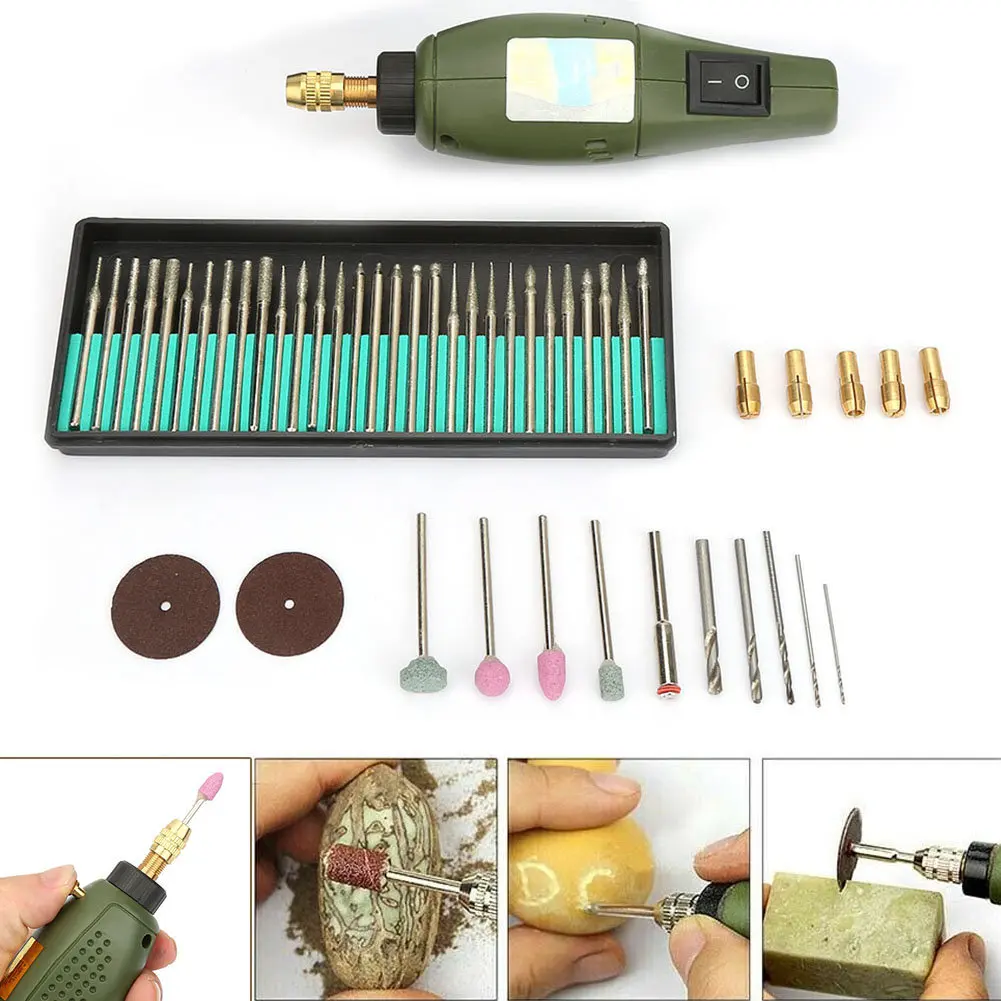 Беспроводная Дрель 12 В Мини DIY электрический шлифовальный станок набор вращающийся инструмент для фрезерный гравер с различными аксессуарами