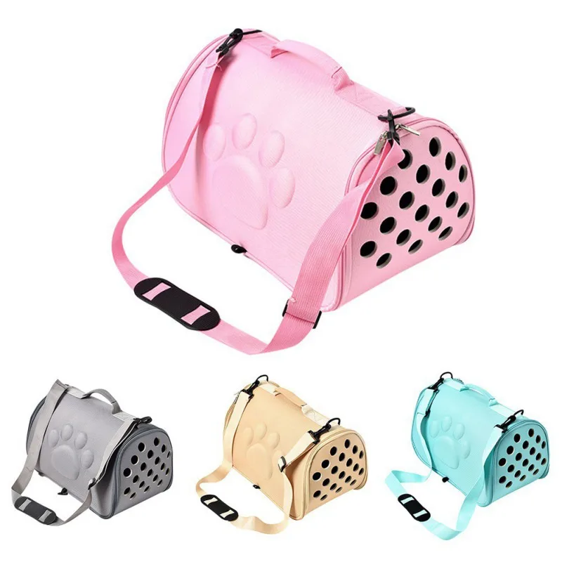 Складная дорожная сумка для переноски щенка через плечо EVA Дышащие сумки для животных для маленьких, средних собак кошек сумка для переноски собак Сумка