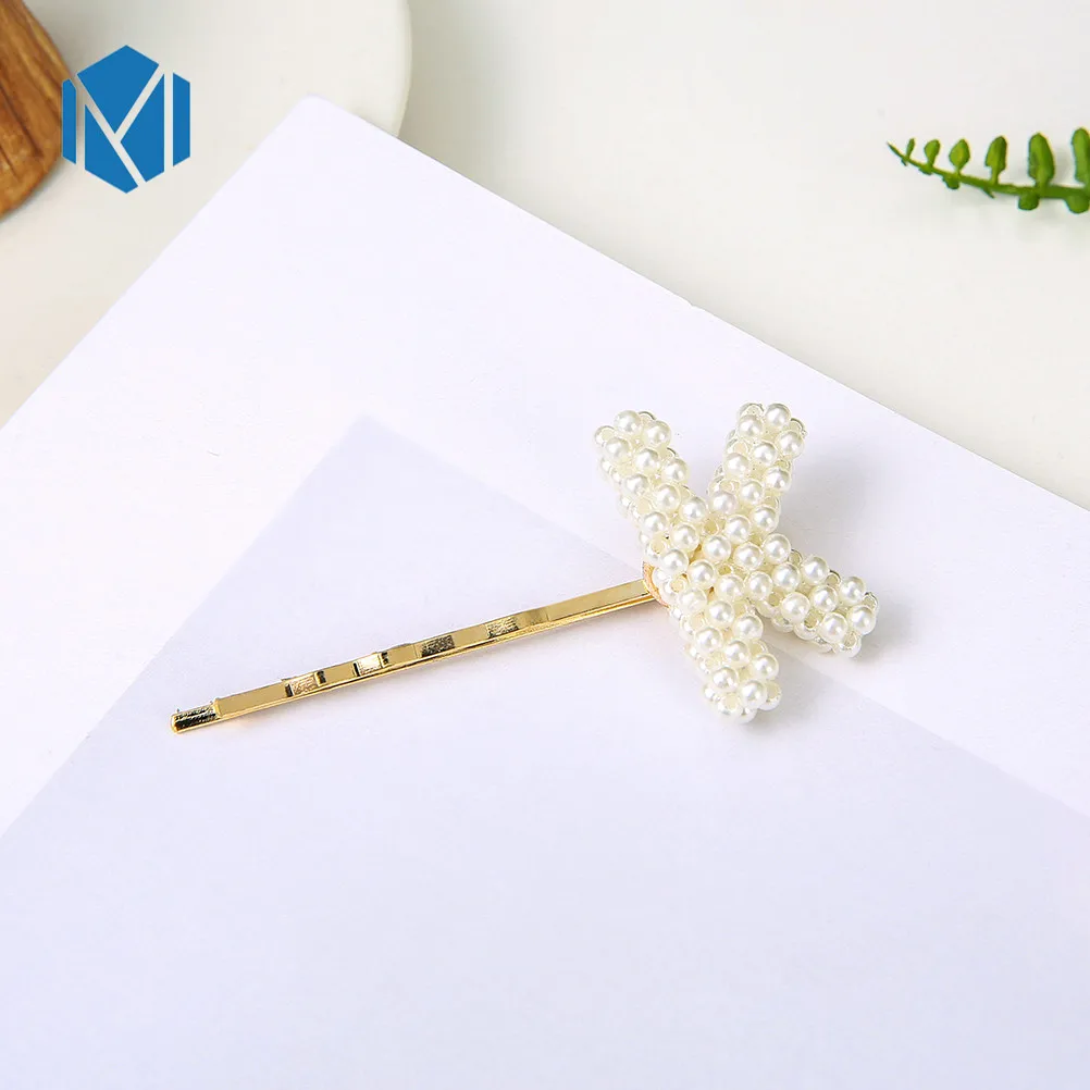 K Hairpins М MISM, 1 шт., сделай сам, имитация жемчужные заколки для волос для женщин/девушек, английские буквы, на заказ, именные заколки, заколки, аксессуары для волос - Цвет: K Hairpins
