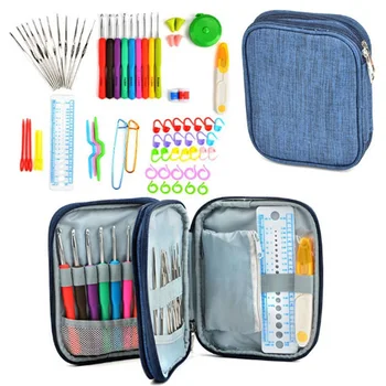 

72 Piece Set Double-Layer Crochet Set Knitting Tool Combination Hand Sewing Set Stitching Embroidery Sewing Accessories P73