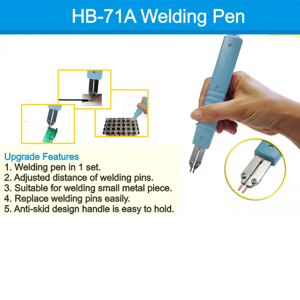 

HB-71A Universal Hardware Tools Handheld Professional Button Battery Practical Spot Welding Pen Small O Type Copper Wire Durable