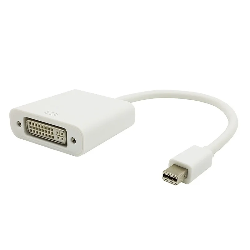 

Elistooop Mini DP To DVI Adapter Cable Male To Female Thunderbolt Mini DisplayPort V1.2 To DVI Connector For MacBook