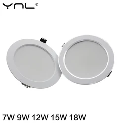 Waterproof LED Recessed Downlight, Warm & Cold White, Kitchen Spot Lighting, Multiple Wattages Available - White 15W (Cold White)