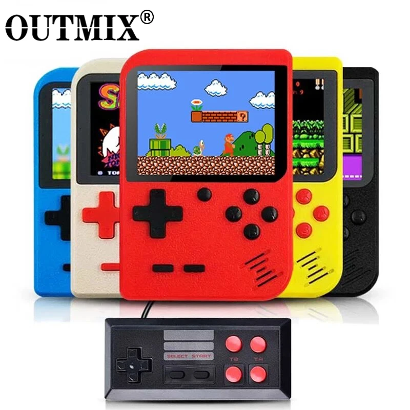 Популярная перезаряжаемая портативная игровая консоль OUTMIX 400 в 1 мини для ретро