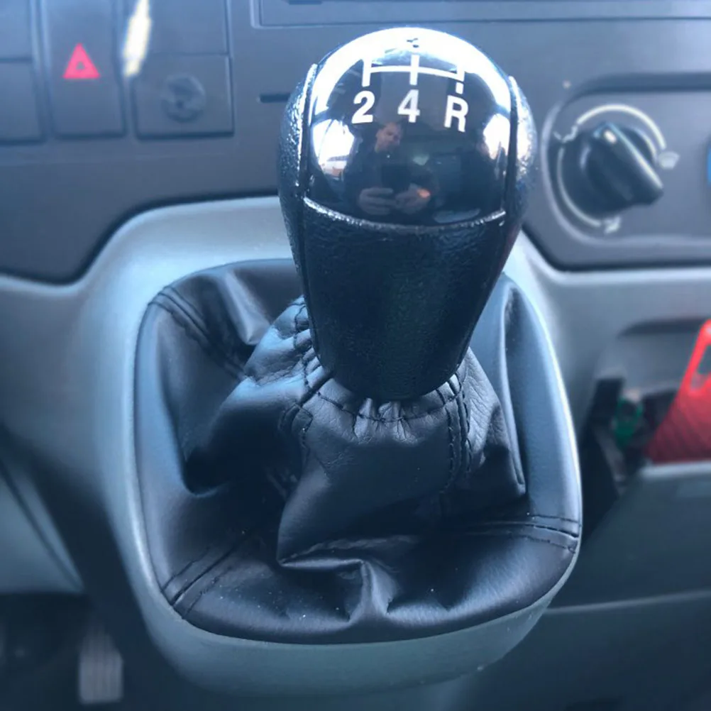 Car Gear Shift Knob Shifter Gaiter Boot Cover Case For Ford Transit Van MK7 2006-2014 car interior accessories,gear head cover