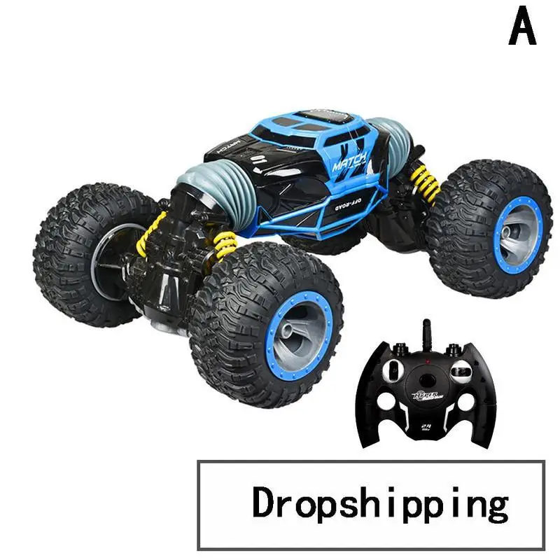Rc автомобиль игрушки четыре колеса восхождения внедорожника двухсторонняя деформация трюковые автомобили с пультом дистанционного управления игрушки для мальчиков - Цвет: A