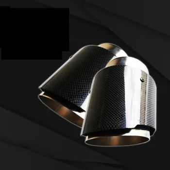 

114mm Large Diameter Car Carbon Muffler Tip Exhaust System Universal Straight Stainless Exhaust Pipe Mufflers Multiple Size AK
