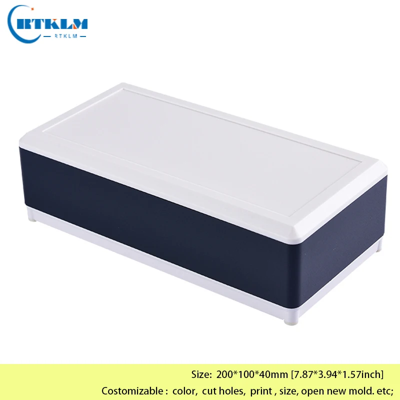 Aluminium project box diy metall case aluminium enclosure junction box amplifier housing for electronics 200*100*40mm