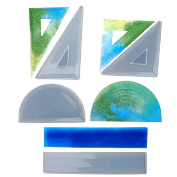 

Protractor Triangle Ruler Right Angle Expoxy Resin Jewelry Mold DIY Craft Jewelry Making Tools UV Glue Jewelry Decorative Molds
