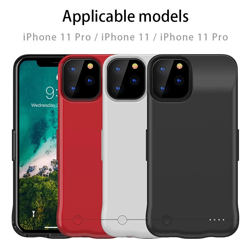6200 мАч портативное зарядное устройство для iPhone 11 pro max 5200 мАч зарядное устройство чехол Powerbank для iPhone 11 11pro чехол повербанк